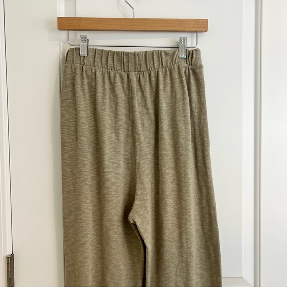 Free People Beach Culver City Pleated Sweatpants Joggers Taupe Green Gray Size S - Picture 5 of 13